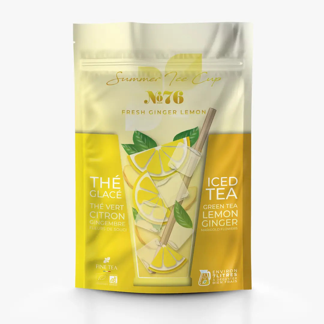 N°76 - Fresh Ginger Lemon - Thé Vert Glacé Citron Gingembre BIO