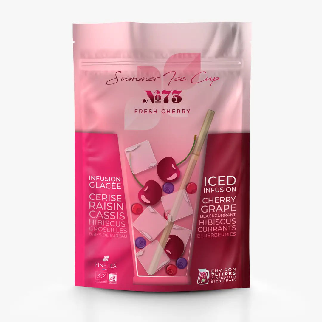 N°73 - Fresh cherry - Infusion "Thé glacé" Cerise Raisin Cassis